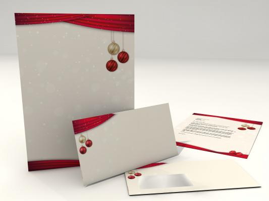 Weihnachtsbriefpapier mit Motiv Briefpapier mit Motiv